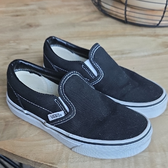 Vans Other - Vans Kids Black Slip-On Sneakers